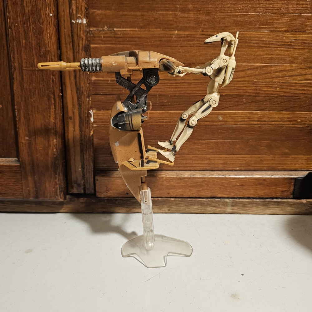 Star Wars Vintage Phantom Menace Speeder And Battle Droid Action Figure